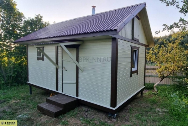 Баня каркасная 3х4 К002